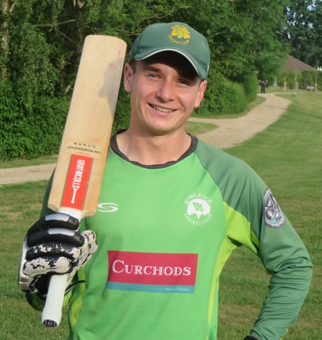 Rowledge all-rounder Olly Ryman scored 135 not out against Fair Oak (Photo: Mike Vimpany)