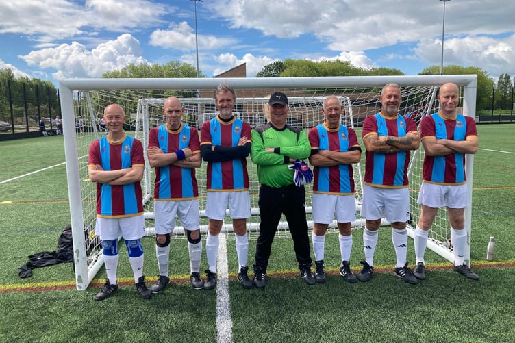 Farnham Town Flares’ over-50s were runners-up in the Hampshire FA Walking Football Cup