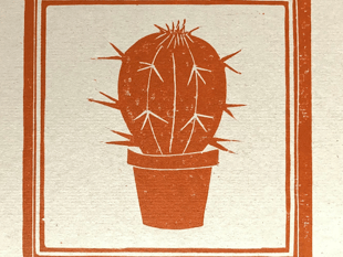 Carve lino to create art in printmaking workshop