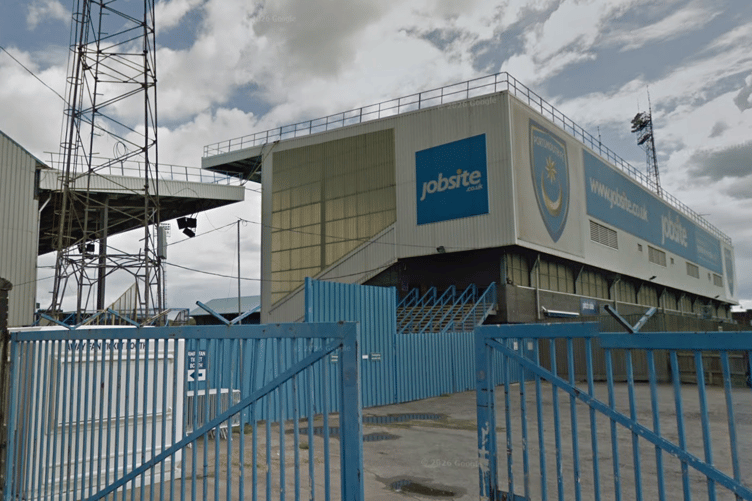 Fratton Park, the home of Portsmouth FC.