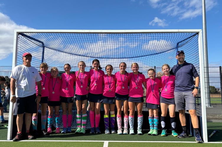 Haslemere Hockey Club’s under-12 girls were runners-up at the Mercia Cup