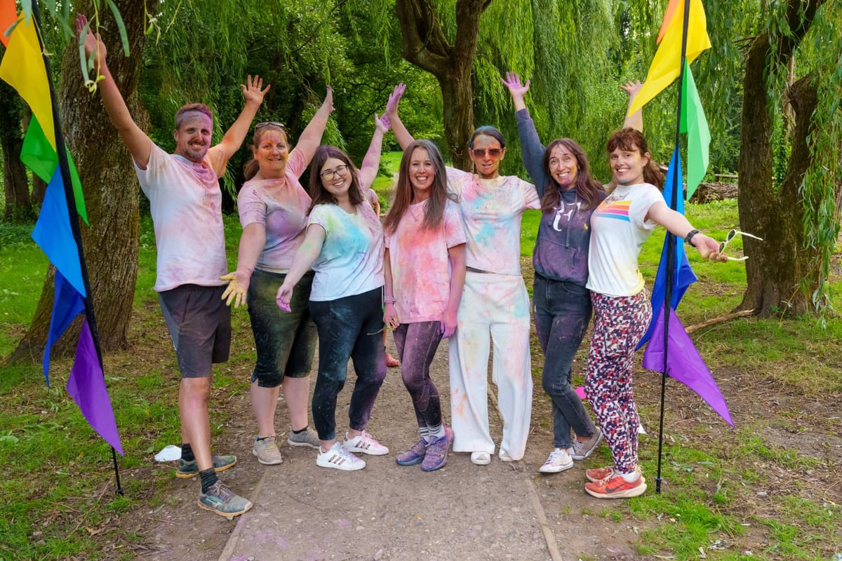 Dazzling: Inaugural Liphook Colour Run raises £5k for food bank