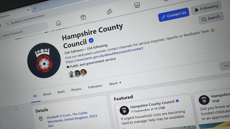 Hampshire County Council Facebook page.