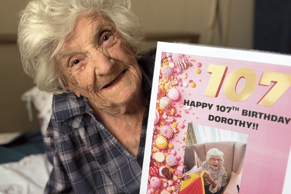 Bacon, eggs and jelly babies keep Horndean woman Dorothy going at 107