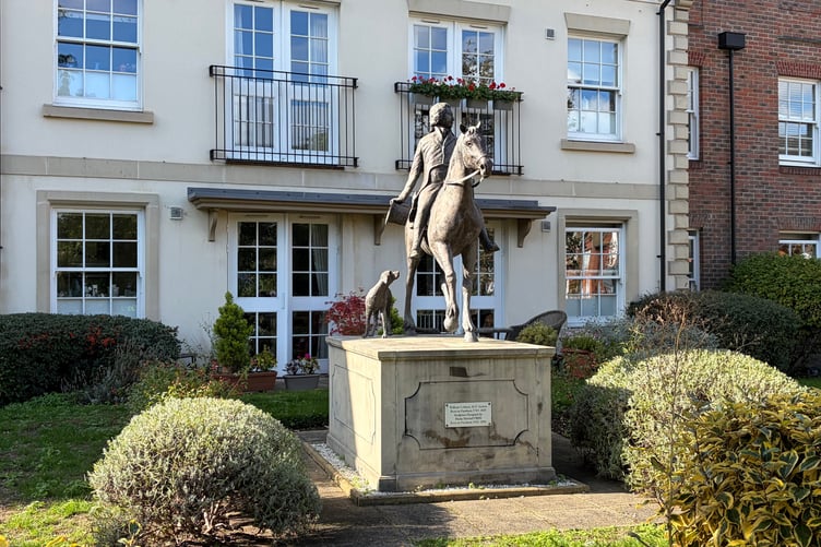 The William Cobbett statue in Farnham.