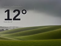 Petersfield: heavy rain, high of 12°C on Friday