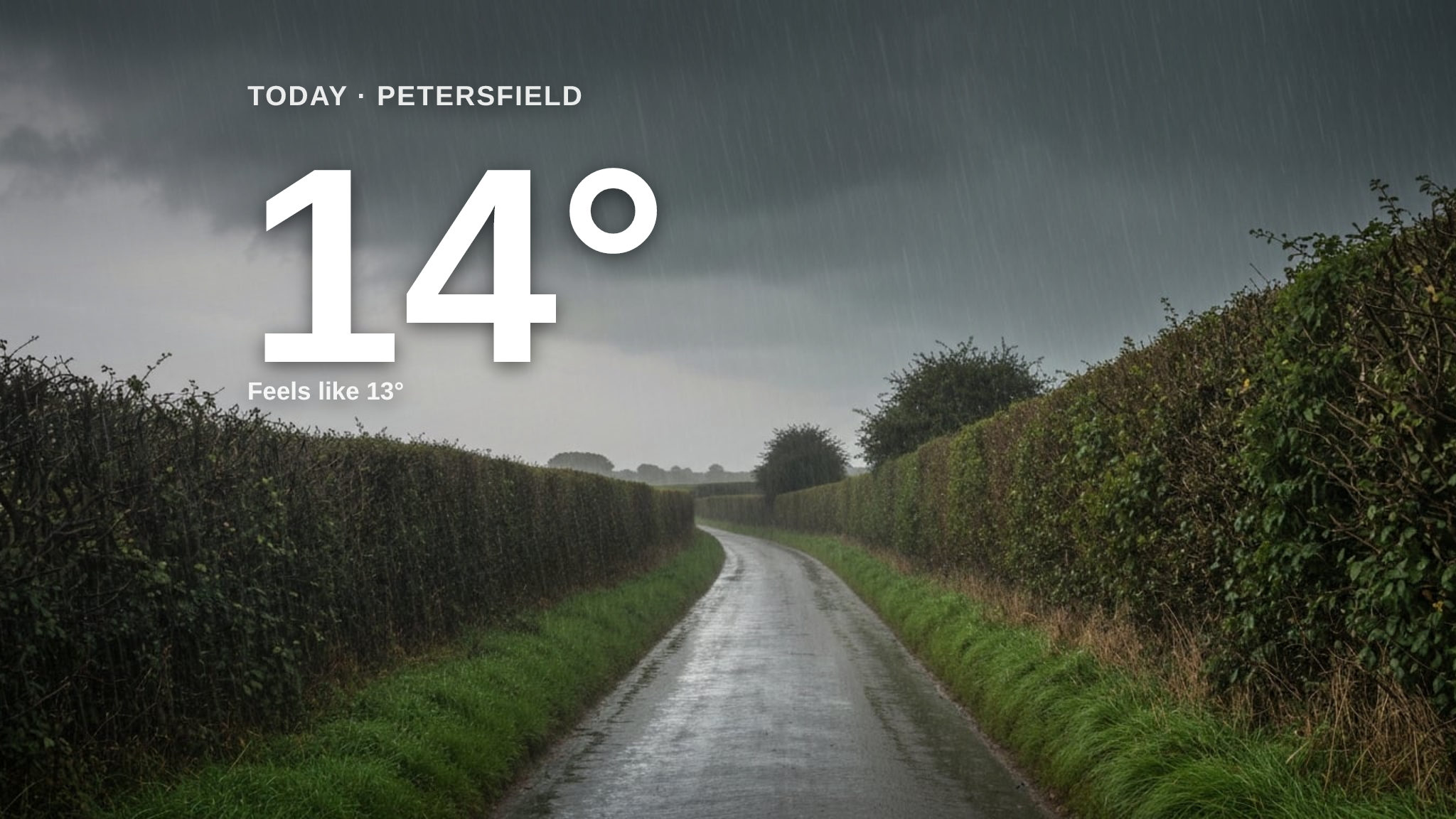 Heavy rain on the way for Petersfield - here's your Thursday forecast