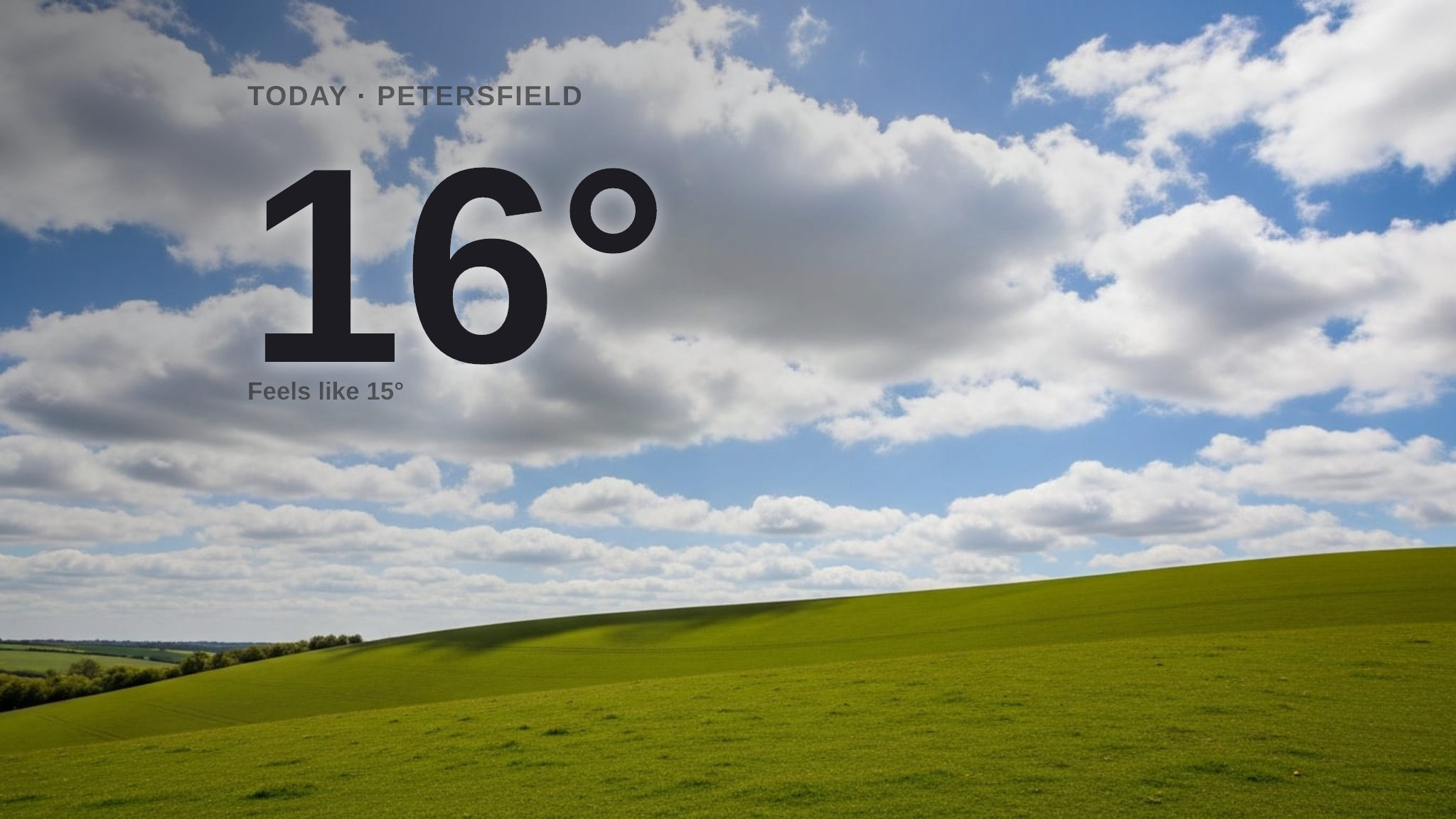 Clouds and sun for Petersfield today - here's your Thursday forecast